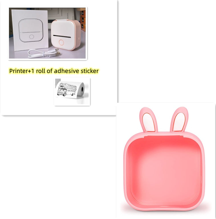 Portable Mini Thermal Label Printer Home Photo Printer Student Wrong Question Printer Bluetooth-compatible Mini Label Printer Price Tag - BuzzMart