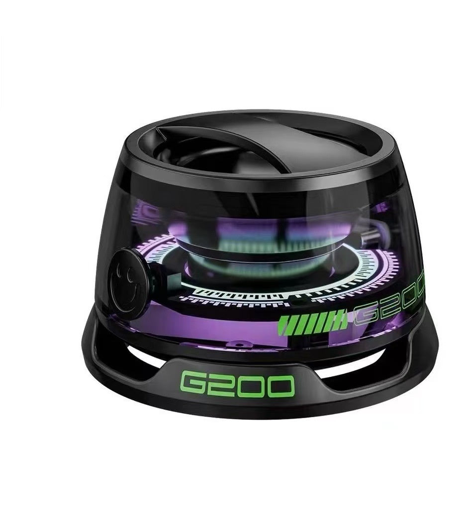 Portable Bluetooth Speaker G200 RGB Lighting Speaker BT5.3 Mini Sound Box 7 Hours Playback Magnetic Phone Holder - BuzzMart