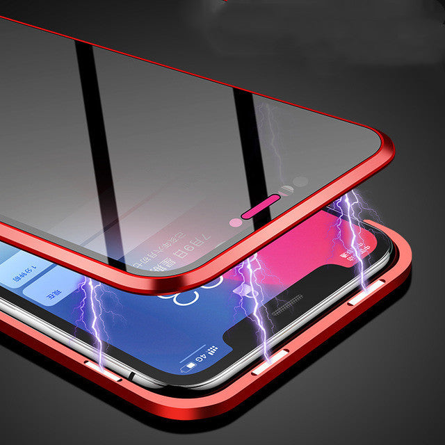Phone Case Anti-peep Magnetic Protective Shell Magnetic Privacy Glass Case For Phone - BuzzMart