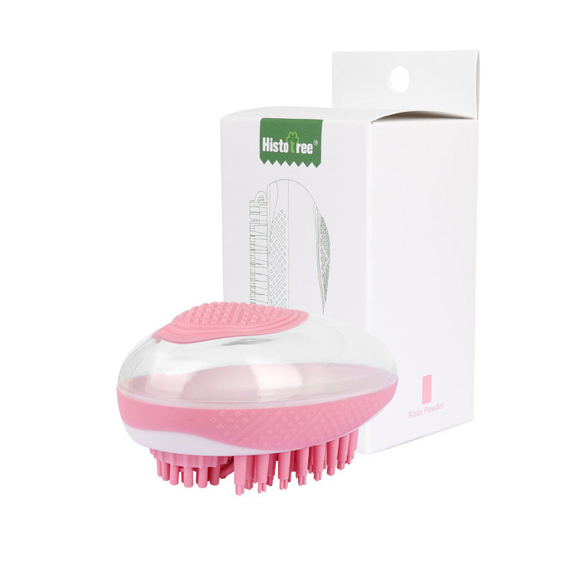 Dog Cat Bath Brush 2-in-1 Pet SPA Massage Comb Soft Silicone Pets Shower Hair Grooming Cmob Dog Cleaning Tool Pet Products - BuzzMart