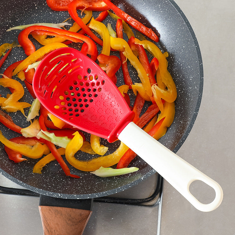 Multifunctional Slotted Spoon Grinding Cooking Spoon Mashed Auxiliary Food Ginger Garlic Spoon Press Potatoe Stir-frying Spatula Kitchen Gadget - BuzzMart