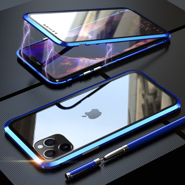 Magnetic Glass Protective Cover For Various Types Of Mobile Phone Cases - BuzzMart