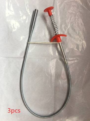 60CM Sewer Dredger Spring Pipe Dredging Tool Household Hair Cleaner Drain Clog Remover Cleaning Tools Household For Kitchen Sink Kitchen Gadgets - BuzzMart