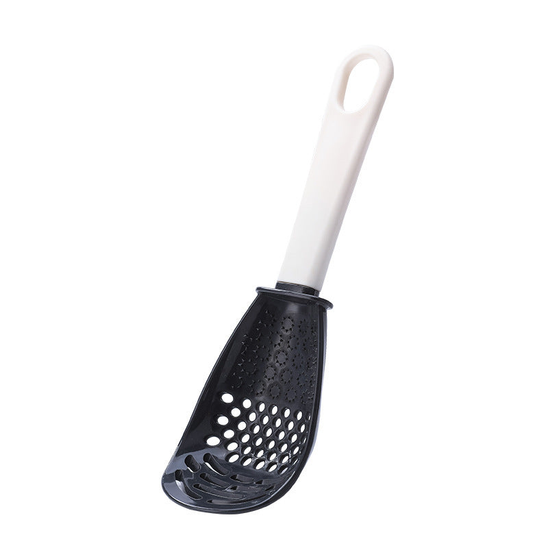Multifunctional Slotted Spoon Grinding Cooking Spoon Mashed Auxiliary Food Ginger Garlic Spoon Press Potatoe Stir-frying Spatula Kitchen Gadget - BuzzMart