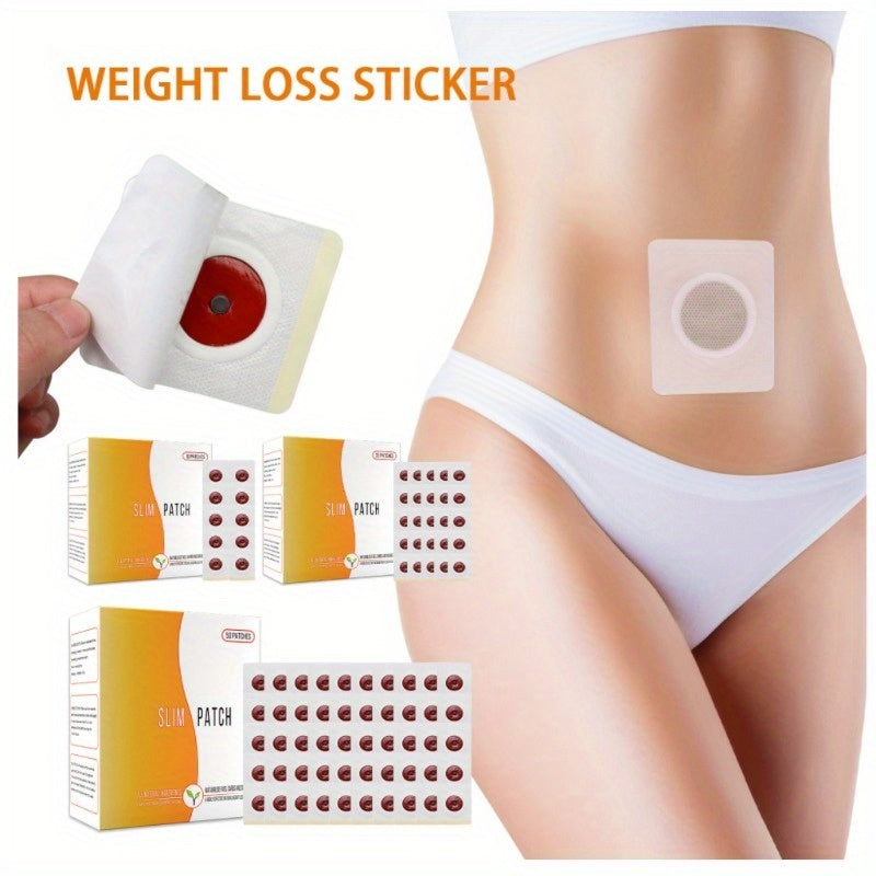Natural ingredient detox sticker for abdominal slimming.