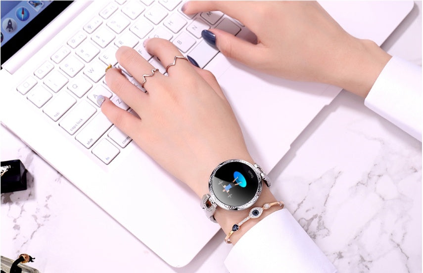 Fashion Women's Smart Watch Waterproof Wearable Device Heart Rate Monitor Sports Smartwatch for Women Ladies - BuzzMart