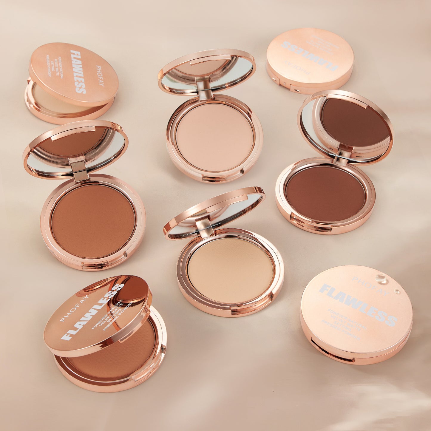 PHOFAY Matte Setting Pressed Powder - BuzzMart