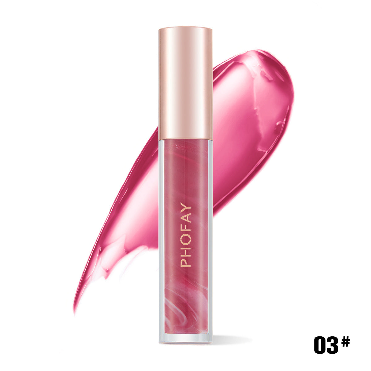 PHOFAY Rose Blooming Hydrating Lip Gloss - BuzzMart