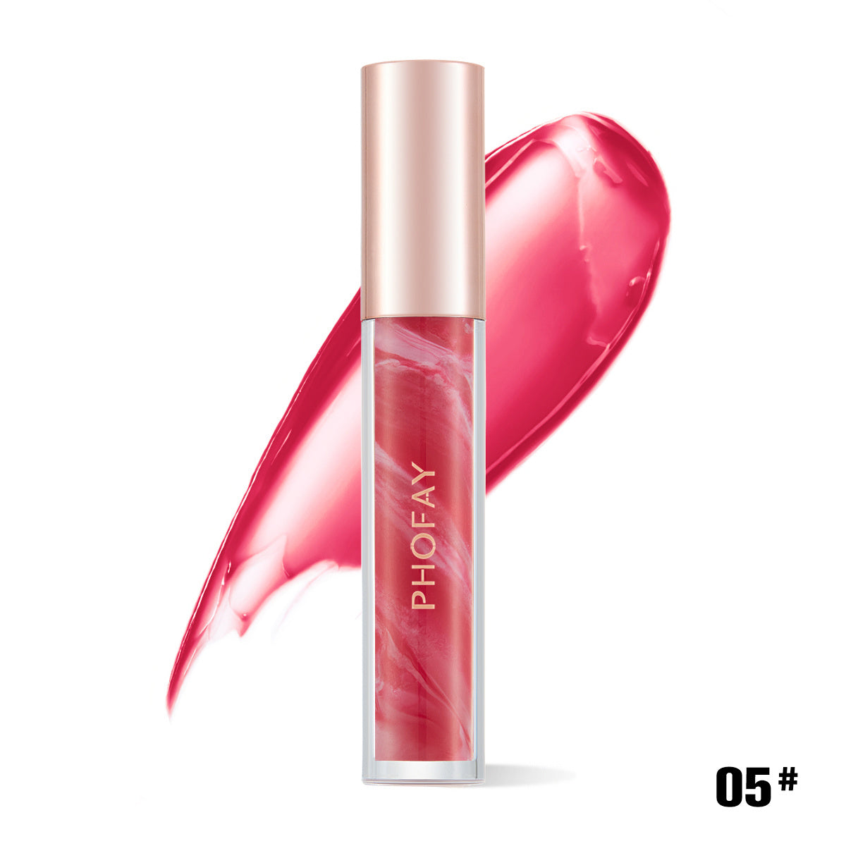PHOFAY Rose Blooming Hydrating Lip Gloss - BuzzMart