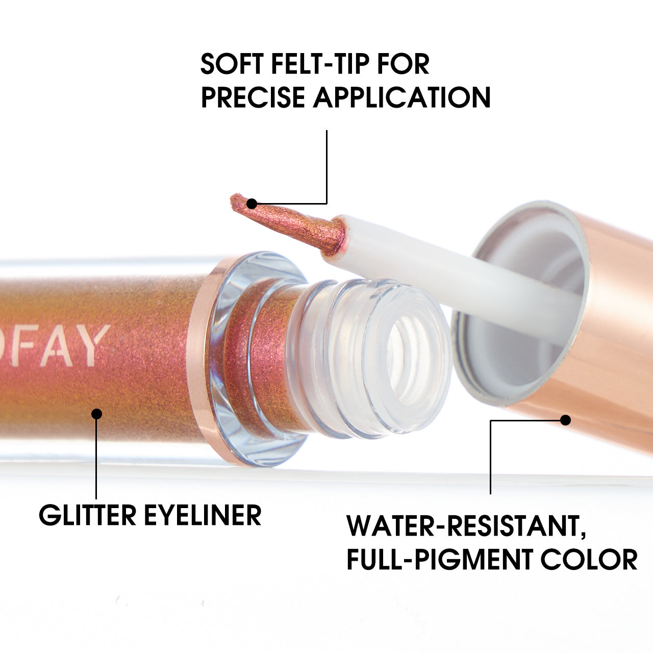 PHOFAY Liquid Glitter Eyeliner Set - BuzzMart