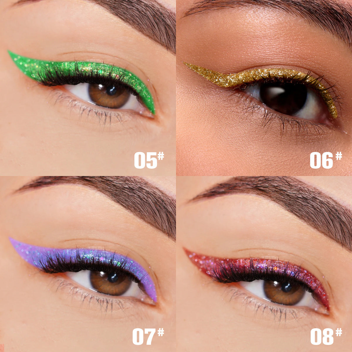 PHOFAY Liquid Glitter Eyeliner Set - BuzzMart