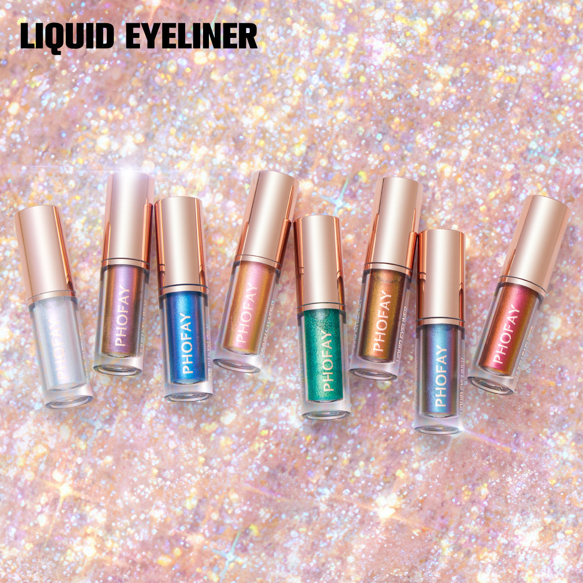 PHOFAY Liquid Glitter Eyeliner Set - BuzzMart
