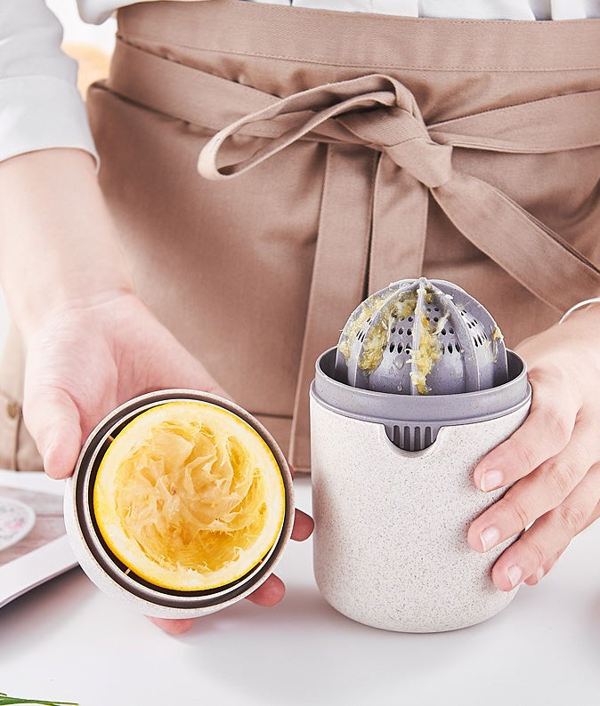Eco-Friendly Manual Fruit Juicer β Cute Wheat Straw Blender - BuzzMart