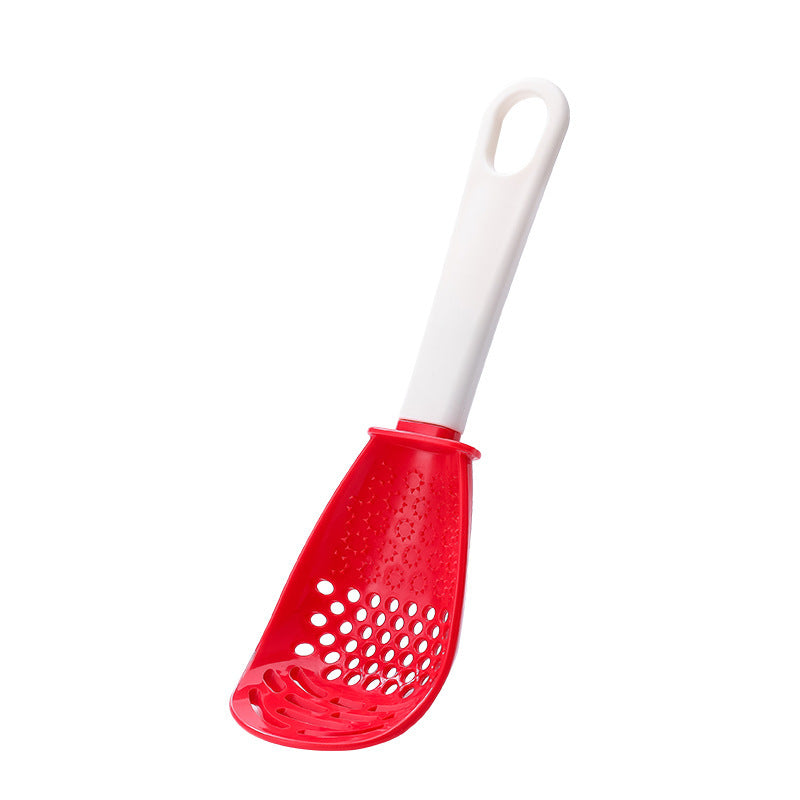 Multifunctional Slotted Spoon Grinding Cooking Spoon Mashed Auxiliary Food Ginger Garlic Spoon Press Potatoe Stir-frying Spatula Kitchen Gadget - BuzzMart