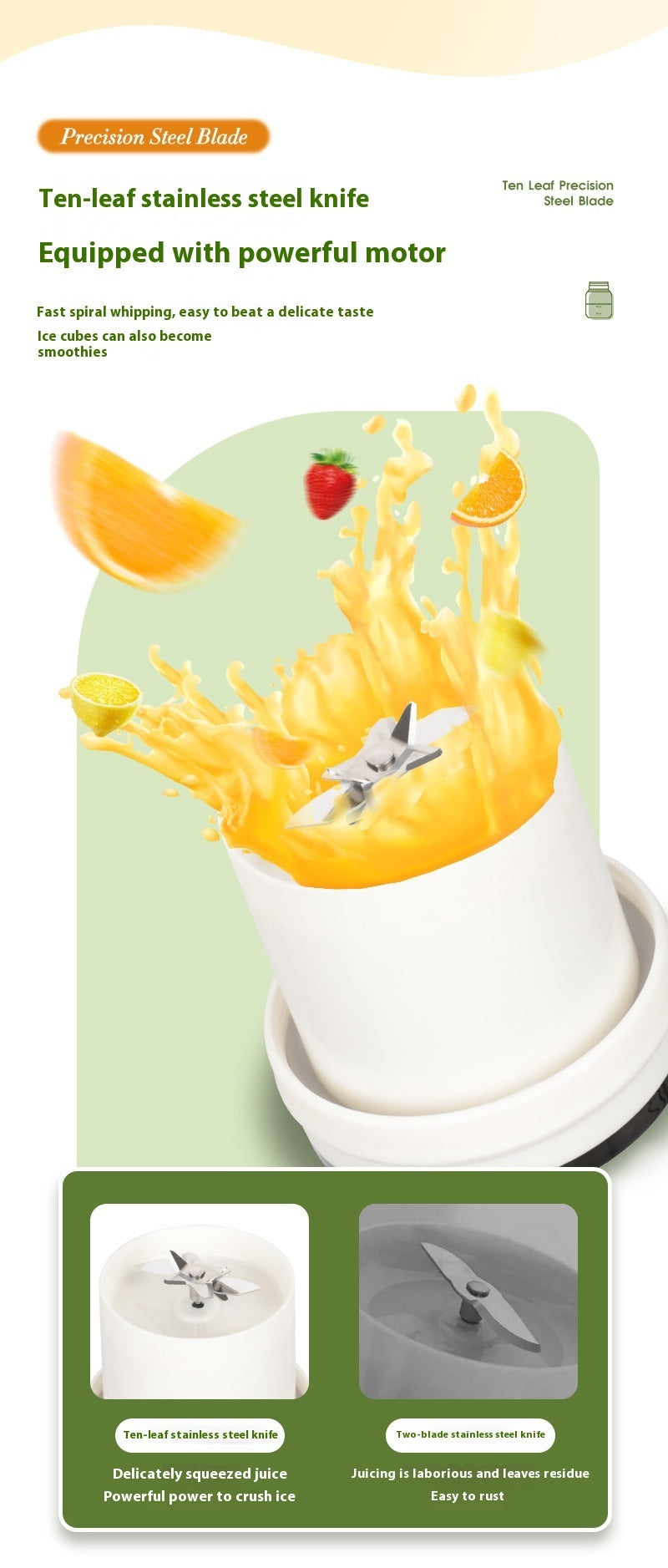 OSTMARS Mini Portable Juicer Cup – Cute Automatic Fruit Blender - BuzzMart