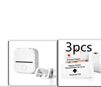 Portable Mini Thermal Label Printer Home Photo Printer Student Wrong Question Printer Bluetooth-compatible Mini Label Printer Price Tag - BuzzMart