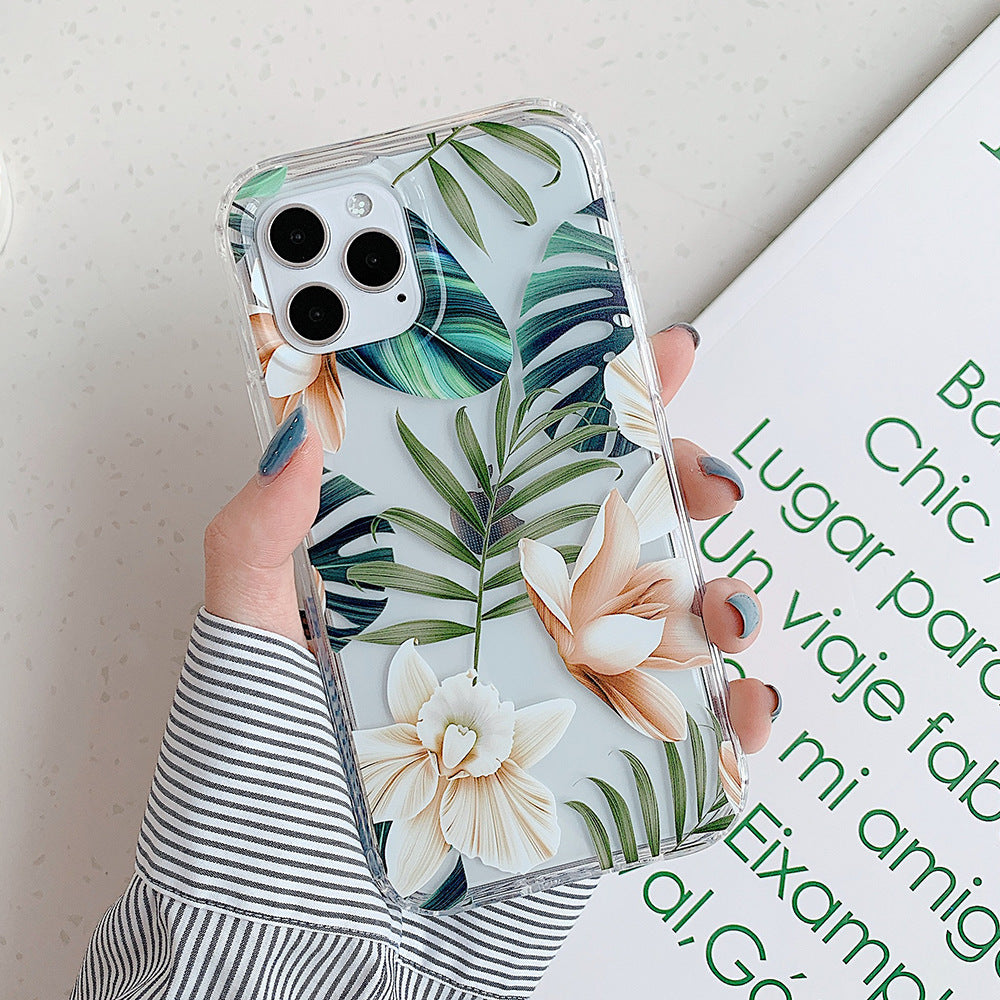 Banana Leaf Watercolor Flowers Are Suitable For Protecting Mobile Phone Cases - BuzzMart