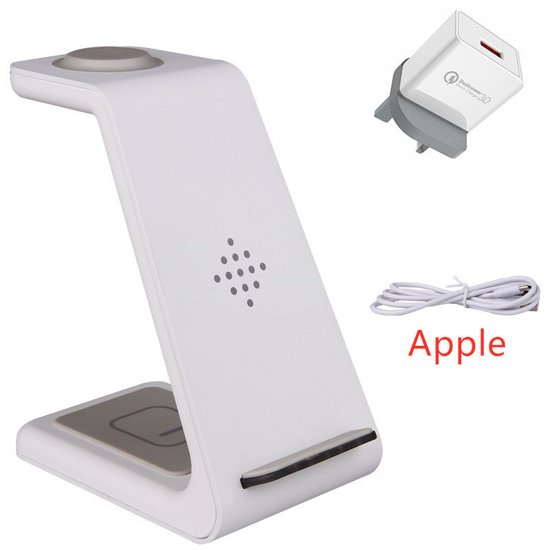3 In 1 Fast Charging Station Wireless Charger Stand Wireless Quick Charge Dock For Phone Holder - BuzzMart
