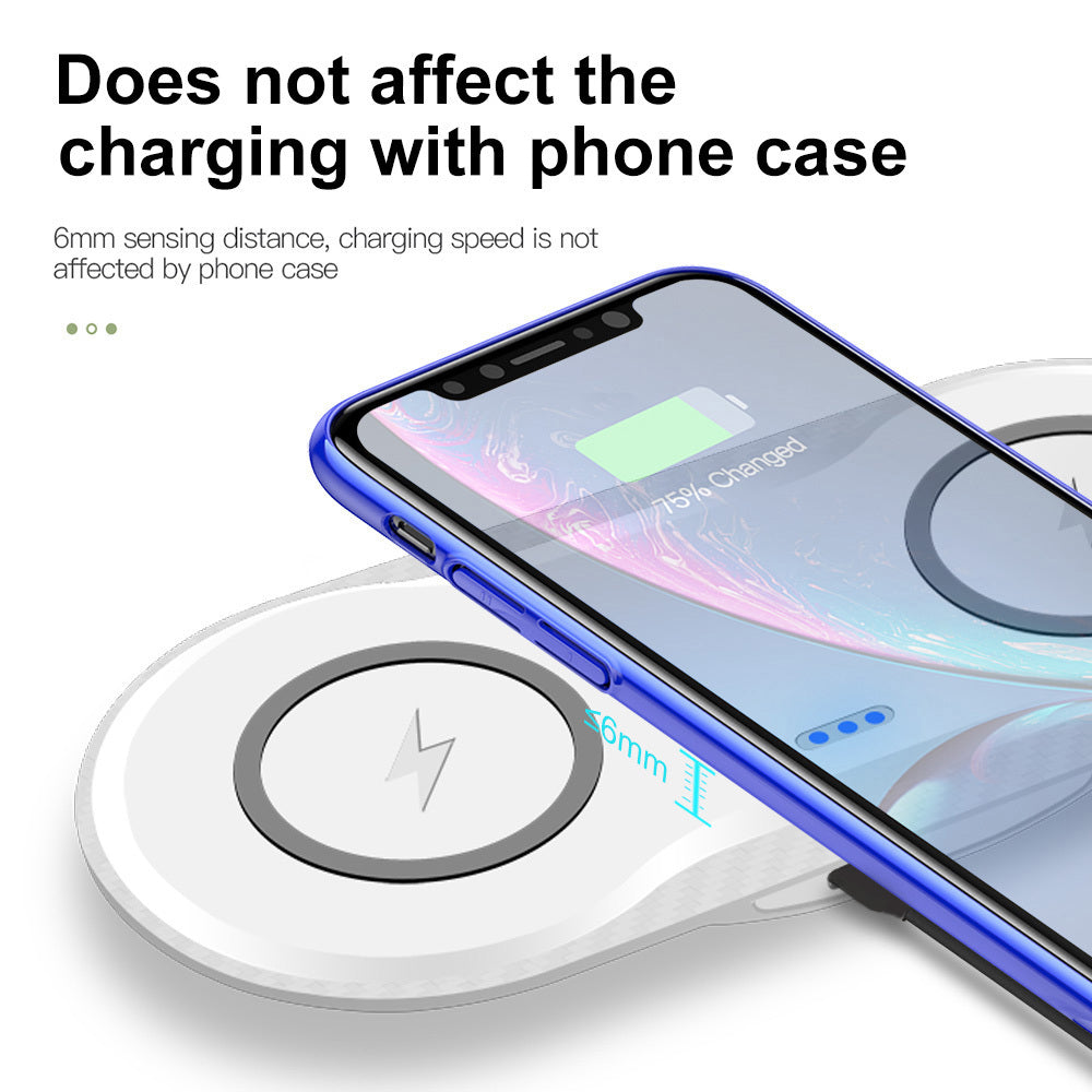 Wireless Charger Dual Mobile Phone Charger - BuzzMart