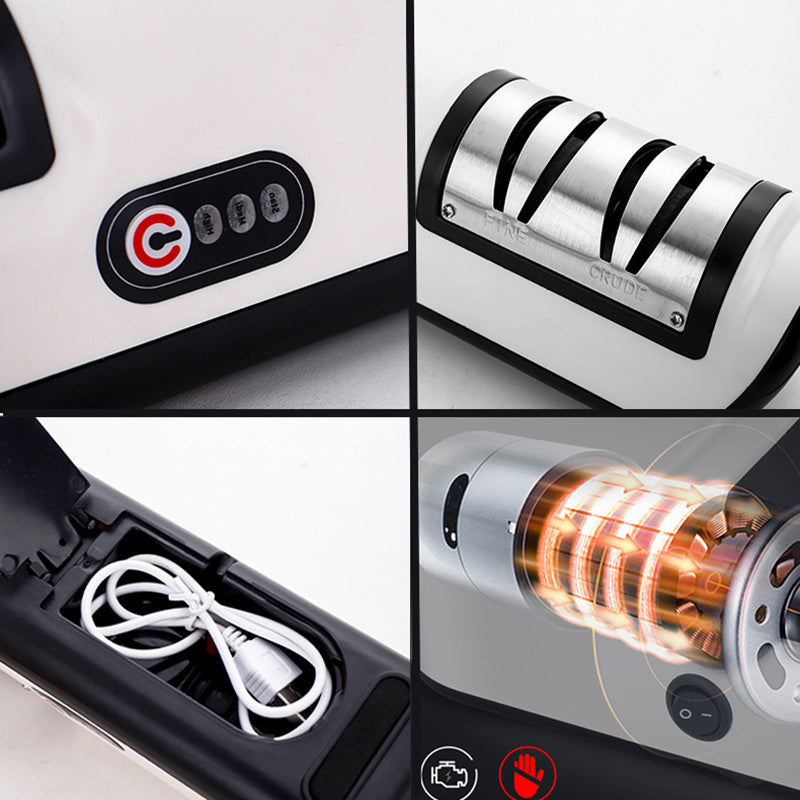 USB Rechargeable Electric Knife Sharpener Automatic Adjustable Kitchen Tool For Fast Sharpening Knives Scissors And Grinders Gadgets - BuzzMart