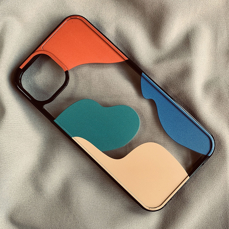 Color Block Contrast Color Geometry Suitable For 13 Mobile Phone Cases - BuzzMart