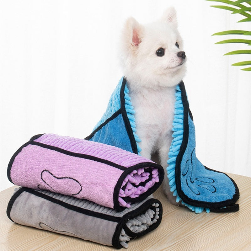 Dogs Cats Towels Super Absorbent Dog Bathrobe Microfiber Bath Towels Quick-Drying Cat Bath Towel For Pets Towel Dog Towels Pet Products - BuzzMart