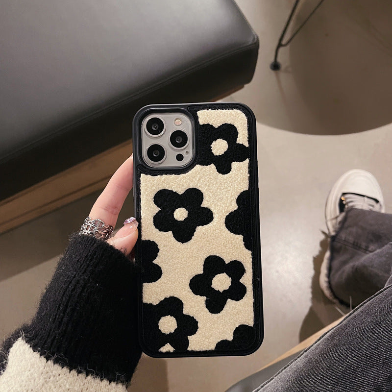 Plush Flowers Are Suitable For Ladies Autumn And Winter Mobile Phone Cases - BuzzMart