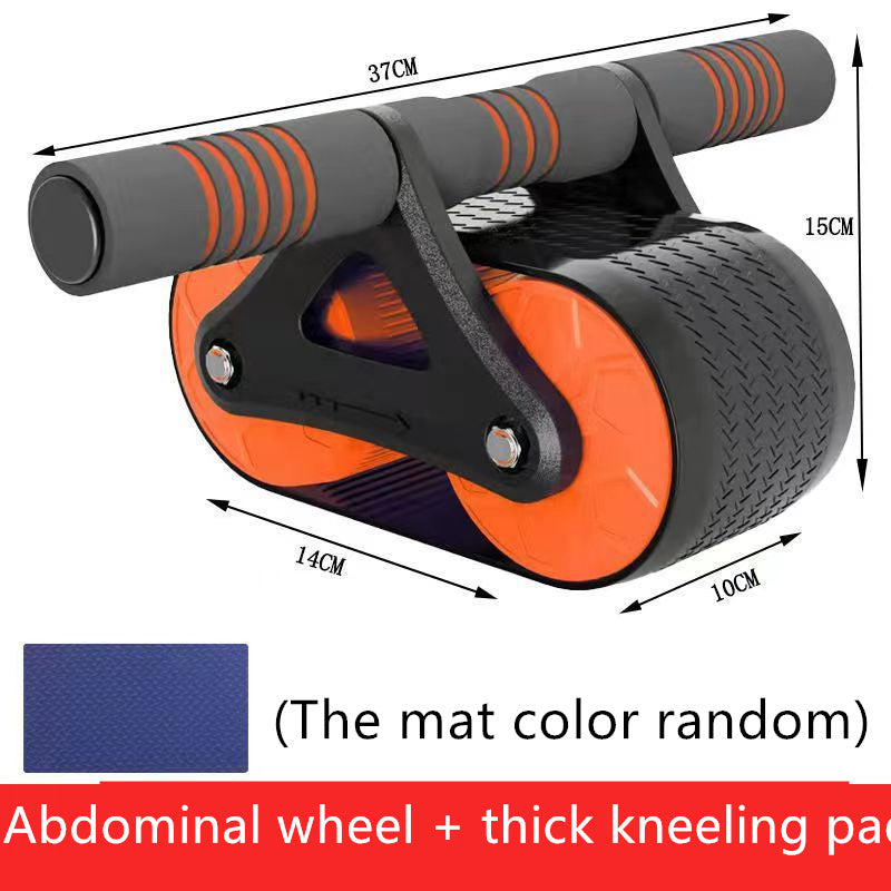 Double Wheel Abdominal Exerciser Women Men Automatic Rebound Ab Wheel Roller Waist Trainer Gym Sports Home Exercise Devices - BuzzMart