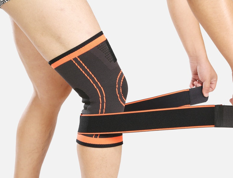 Vibrant colored 3D sports knee pad in bold color options.