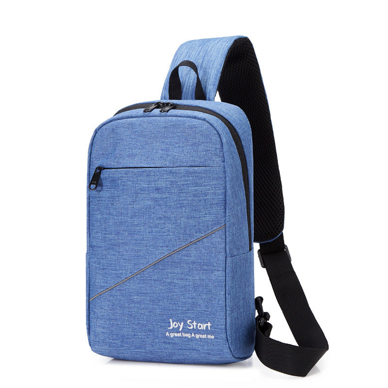 Leisure Travel Shoulder Bag in blue, featuring a sleek and compact design.
