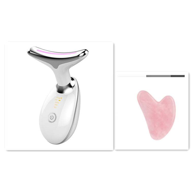 EMS Thermal Neck Lifting And Tighten Massager Electric Microcurrent Wrinkle Remover - BuzzMart