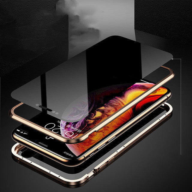 Phone Case Anti-peep Magnetic Protective Shell Magnetic Privacy Glass Case For Phone - BuzzMart