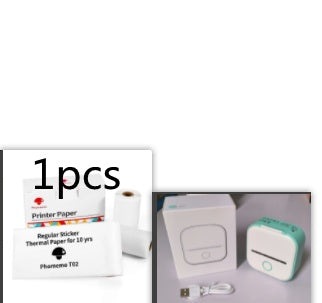 Portable Mini Thermal Label Printer Home Photo Printer Student Wrong Question Printer Bluetooth-compatible Mini Label Printer Price Tag - BuzzMart