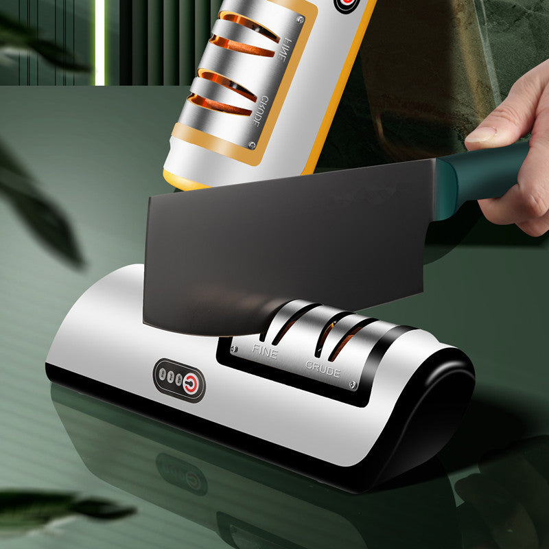 USB Rechargeable Electric Knife Sharpener Automatic Adjustable Kitchen Tool For Fast Sharpening Knives Scissors And Grinders Gadgets - BuzzMart
