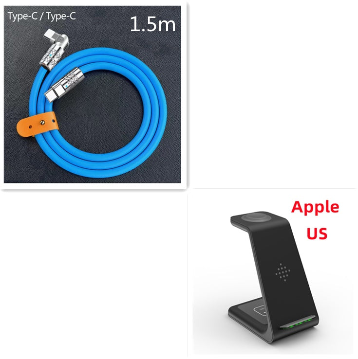 3 In 1 Fast Charging Station Wireless Charger Stand Wireless Quick Charge Dock For Phone Holder - BuzzMart