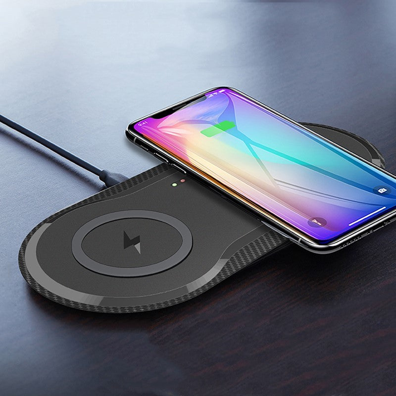 Wireless Charger Dual Mobile Phone Charger - BuzzMart