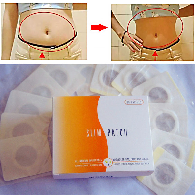 Easy-to-use belly button patch for circulation and fat blocking.