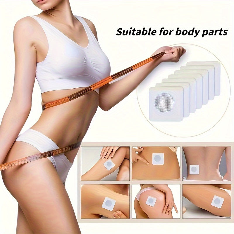 Unisex magnetic detox patch applied directly on navel.