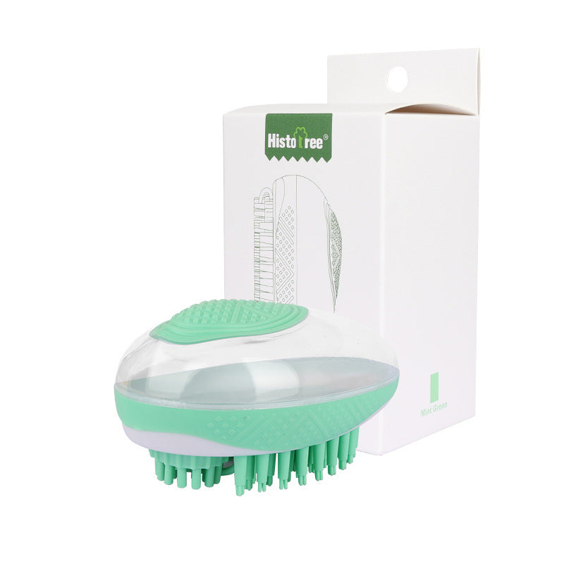 Dog Cat Bath Brush 2-in-1 Pet SPA Massage Comb Soft Silicone Pets Shower Hair Grooming Cmob Dog Cleaning Tool Pet Products - BuzzMart