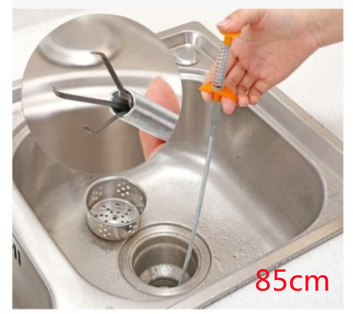 60CM Sewer Dredger Spring Pipe Dredging Tool Household Hair Cleaner Drain Clog Remover Cleaning Tools Household For Kitchen Sink Kitchen Gadgets - BuzzMart