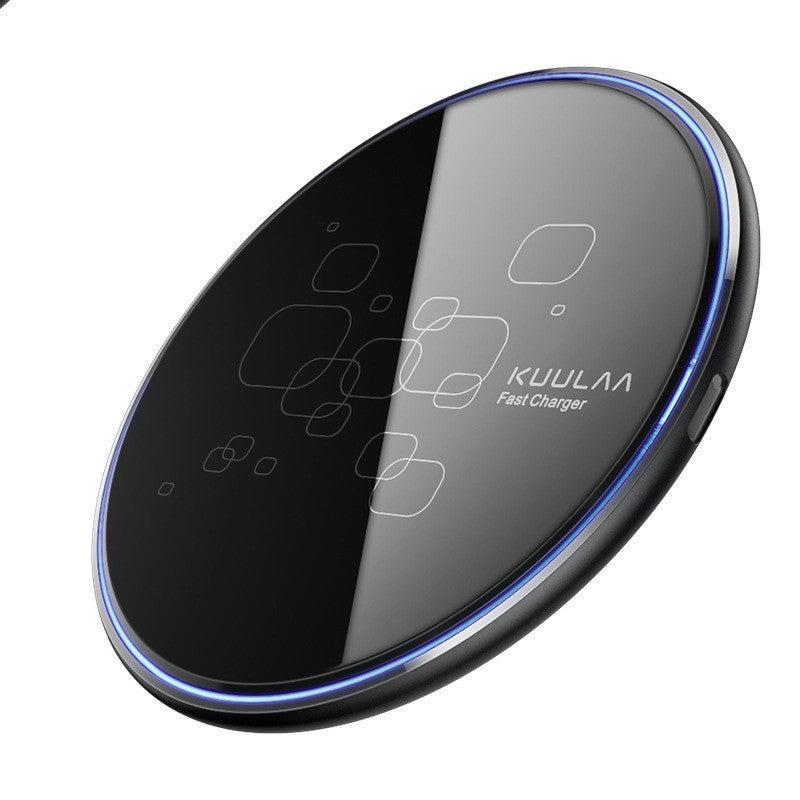 Wireless Charger Desktop Disc Ultra-thin Fast Charge Mobile Phone Wireless Charger - BuzzMart