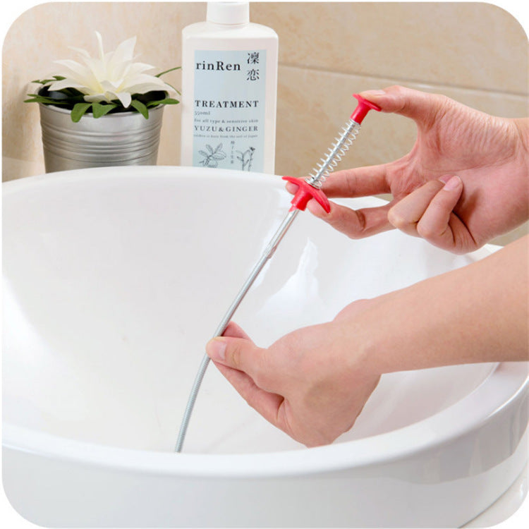 60CM Sewer Dredger Spring Pipe Dredging Tool Household Hair Cleaner Drain Clog Remover Cleaning Tools Household For Kitchen Sink Kitchen Gadgets - BuzzMart