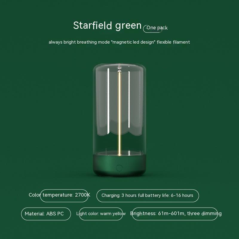 New LED Camping Light Type-c Rechargeable Portable Night Light With High Transparency And Anti Drop Creative Atmosphere Light - BuzzMart