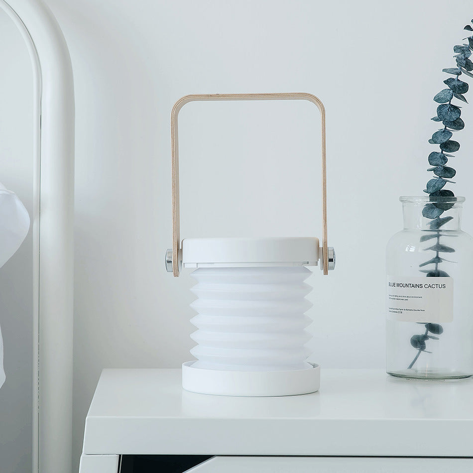 Foldable Touch Dimmable Reading LED Night Light Portable Lantern Lamp USB Rechargeable For Home Decor - BuzzMart