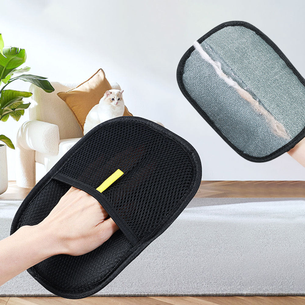 Pet Hair Remover Mitt Pet Hair Remover Gloves Deshedding Brush Glove For Dog Cat Rabbit With Long Short Curly Hair - BuzzMart
