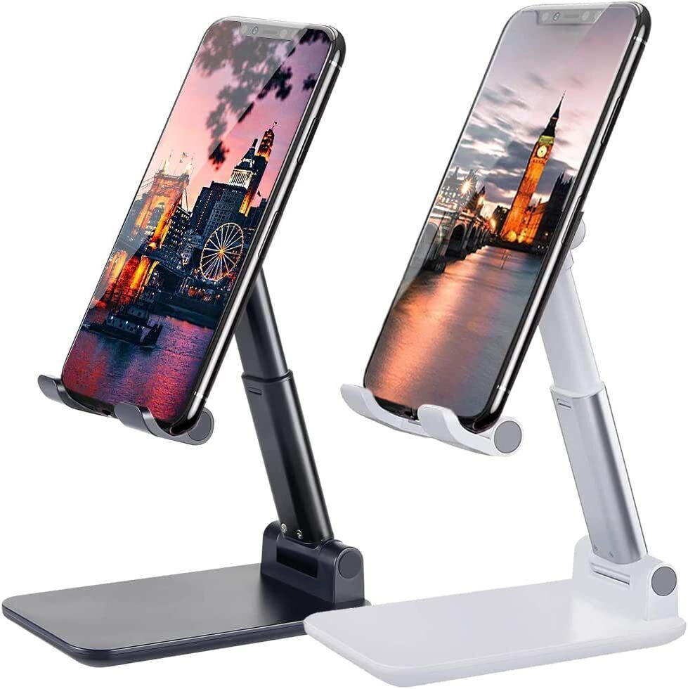 Cell Phone Stand Desktop Holder Tablet Stand Mount Mobile Phone Desktop Tablet Holder Table Cell Foldable Extend Support Desk Mobile Phone Holder Stand - BuzzMart