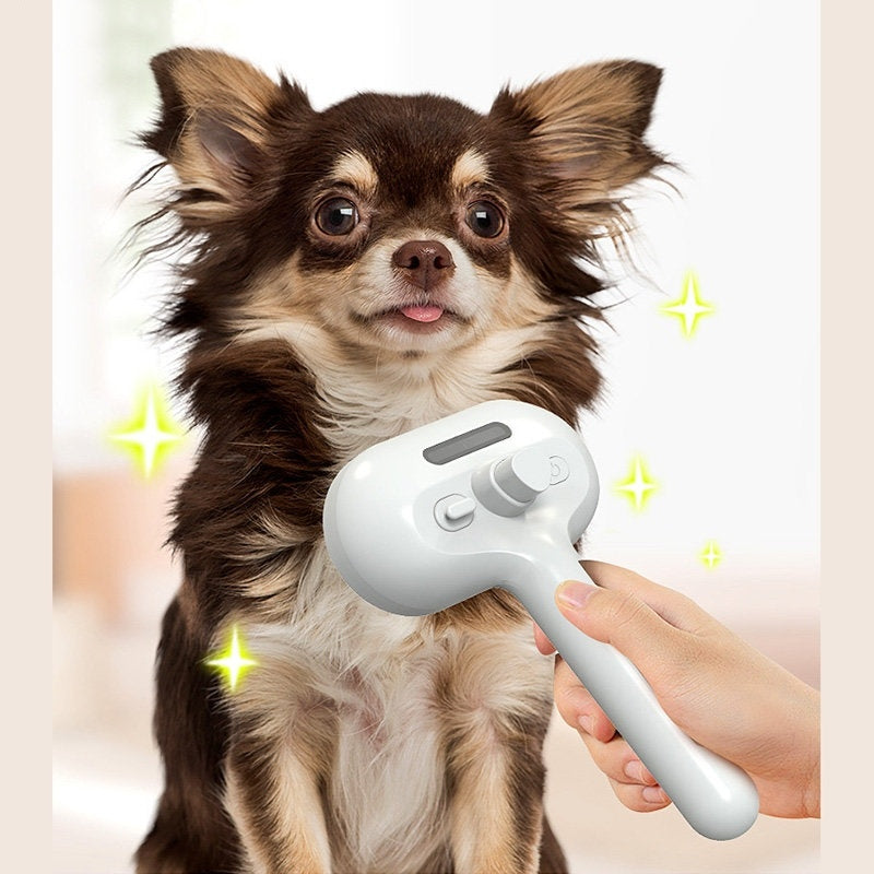 Pet Comb Self Cleaning Pets Hair Remover Brush For Dogs Grooming Tools Dematting Comb Built-in Mist Humidifier Pet Products - BuzzMart
