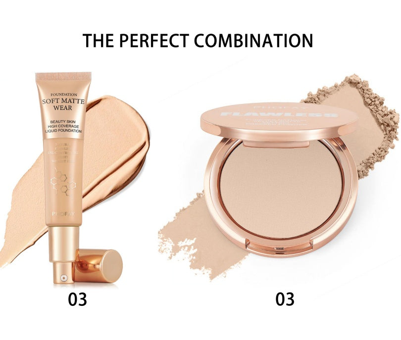 PHOFAY Matte Setting Pressed Powder - BuzzMart
