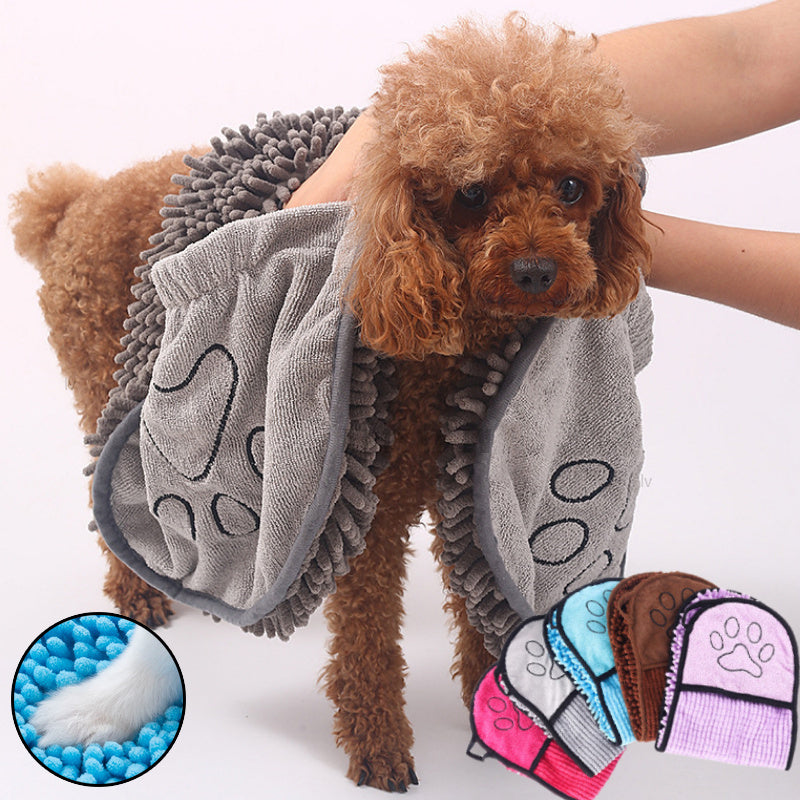Dogs Cats Towels Super Absorbent Dog Bathrobe Microfiber Bath Towels Quick-Drying Cat Bath Towel For Pets Towel Dog Towels Pet Products - BuzzMart