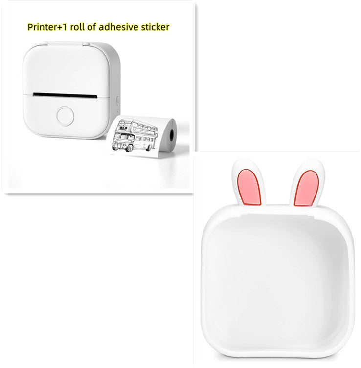 Portable Mini Thermal Label Printer Home Photo Printer Student Wrong Question Printer Bluetooth-compatible Mini Label Printer Price Tag - BuzzMart
